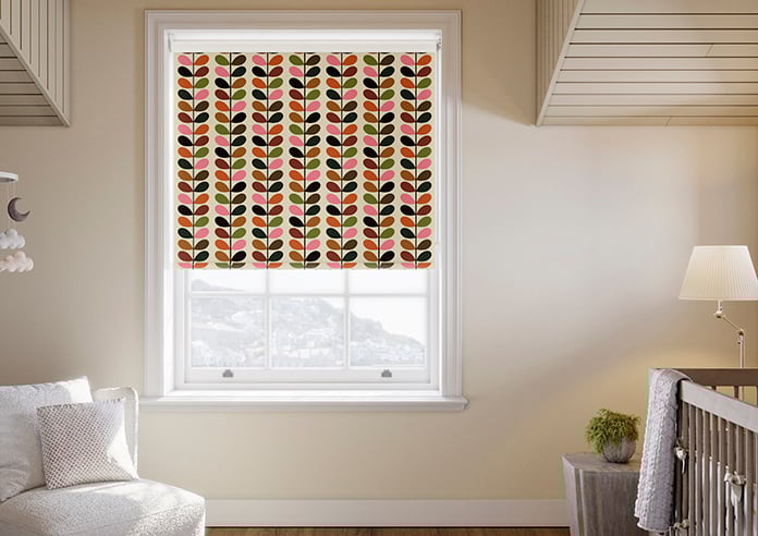 Orla Kiely Multi Stem, Pink & Red - Twist&Fit Roller Blind - Image 3